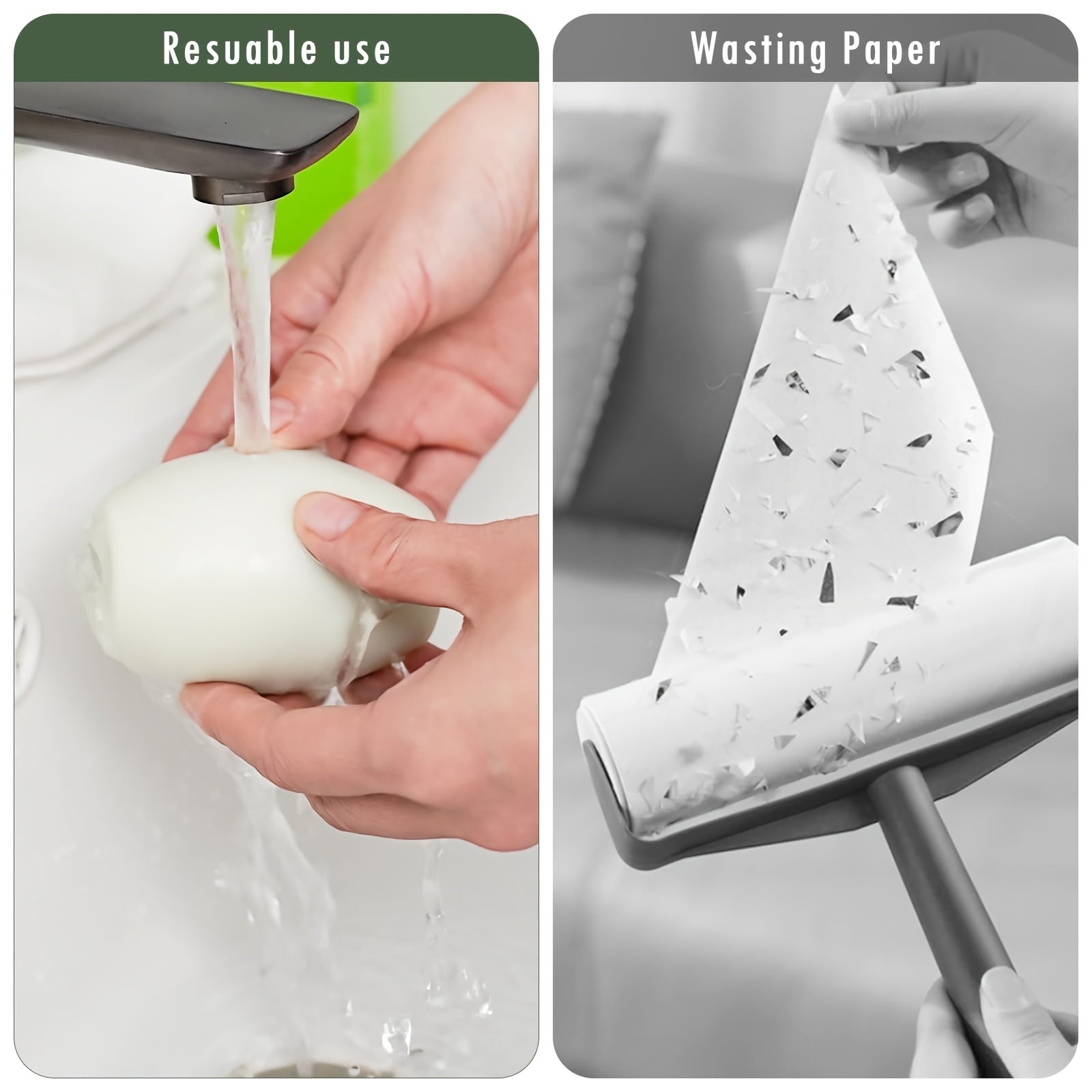 Lint Roller - Reusable & Washable Hair Remover