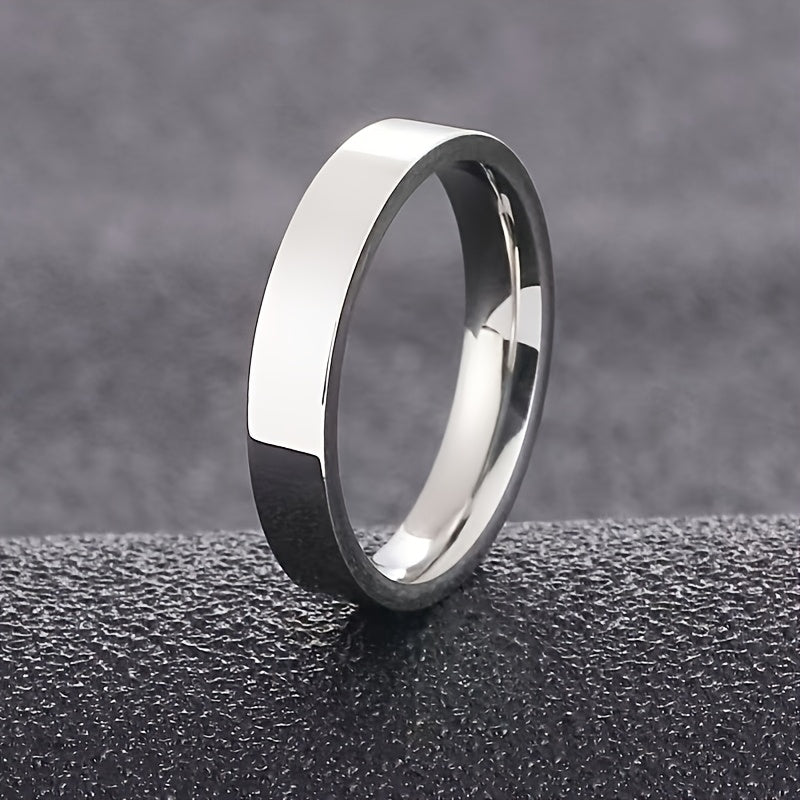 Men'S Minimalist Stainless Steel Ring