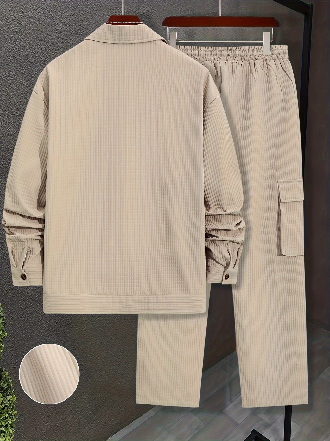 Men's Shirt and Casual Pants Set