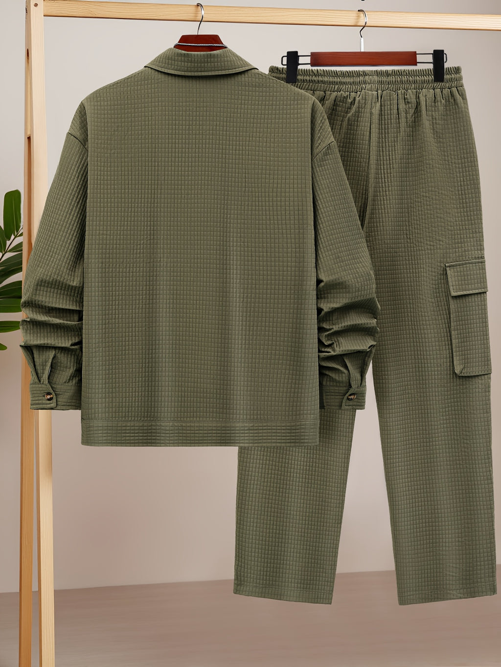 Men's Shirt and Casual Pants Set