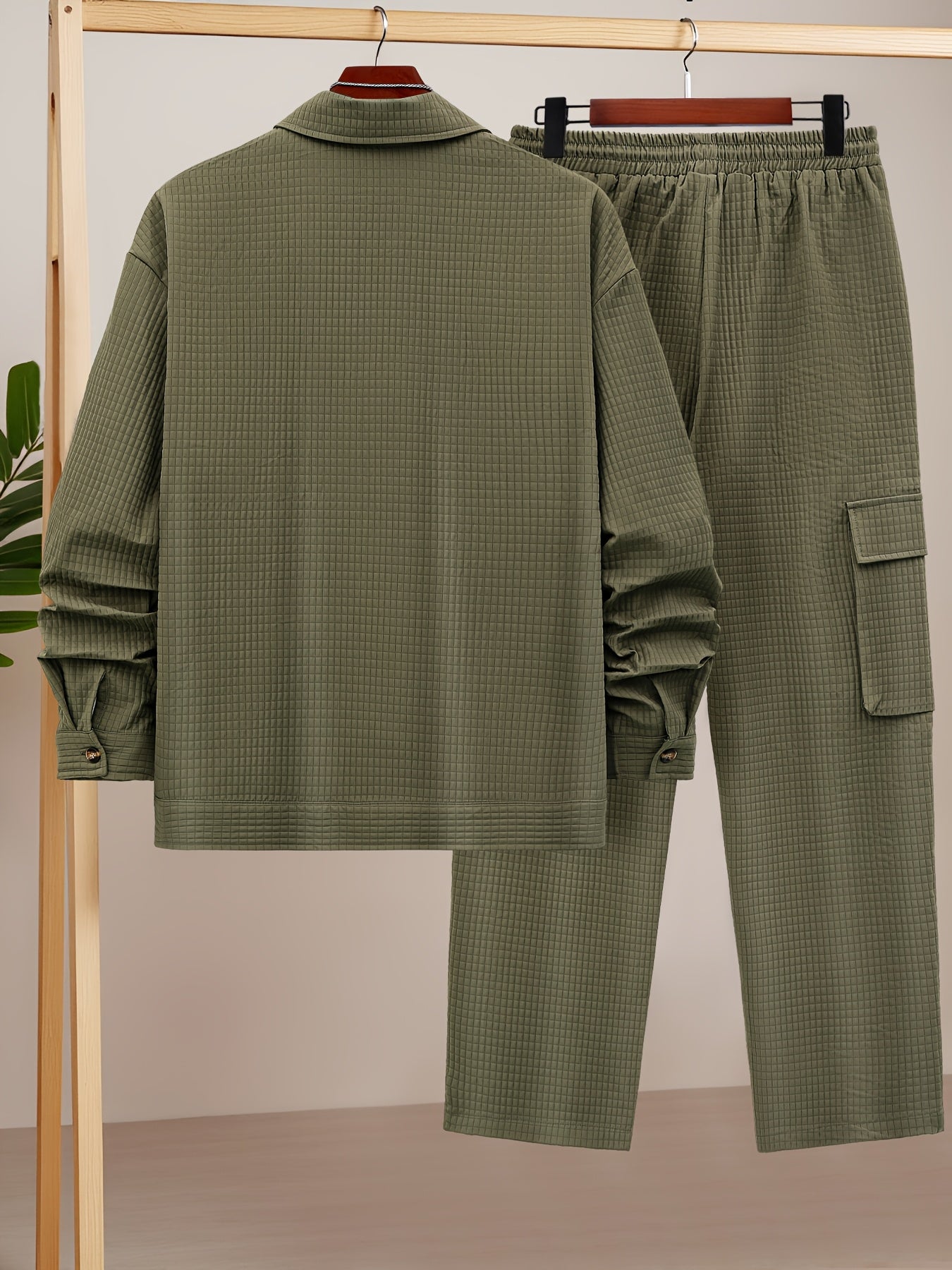 Men's Shirt and Casual Pants Set