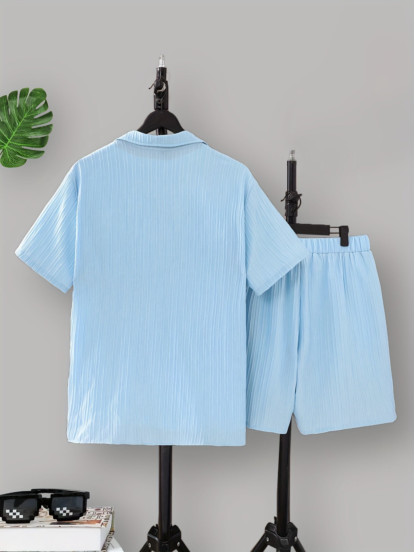 Men's Light Blue Summer Set