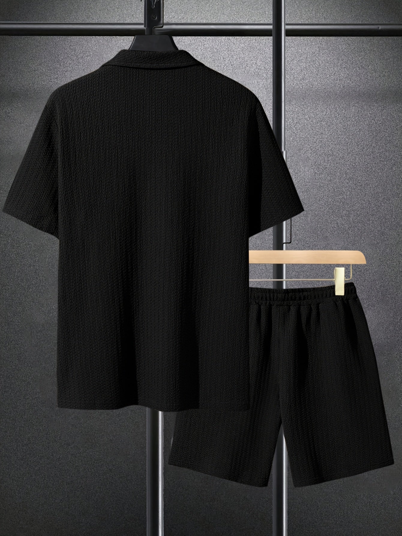 Men'S Casual Short Sleeve Shirt Set