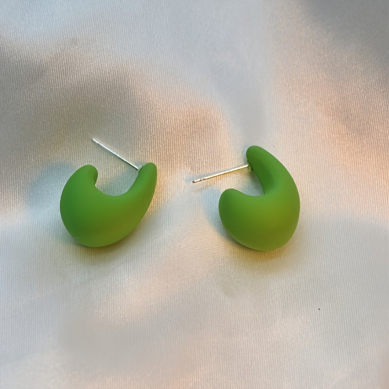 Vintage Elegant C-Shaped Earrings