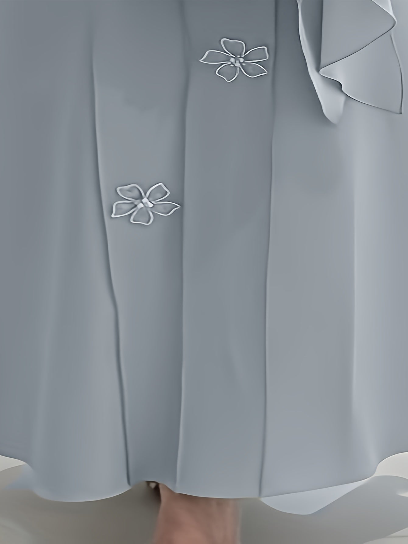 Lace-Trimmed Abaya
