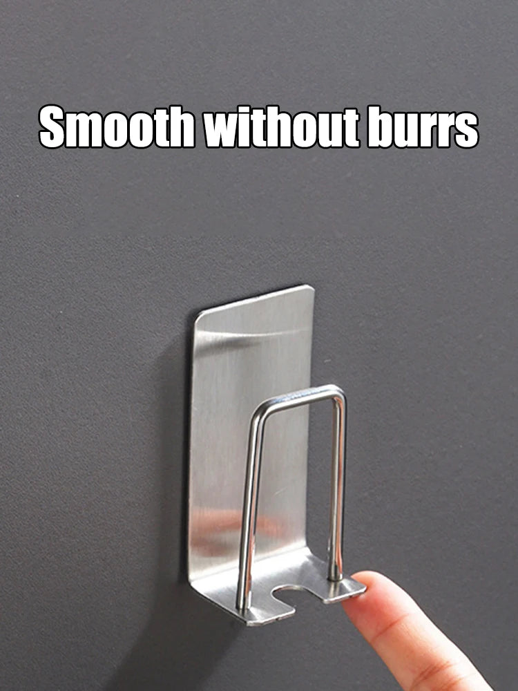 1 Piece Stainless Steel Toothbrush Wash Cup Holder, Home Perforation-Free, Wall-Mounted, Bathroom Shelf Storage Rack