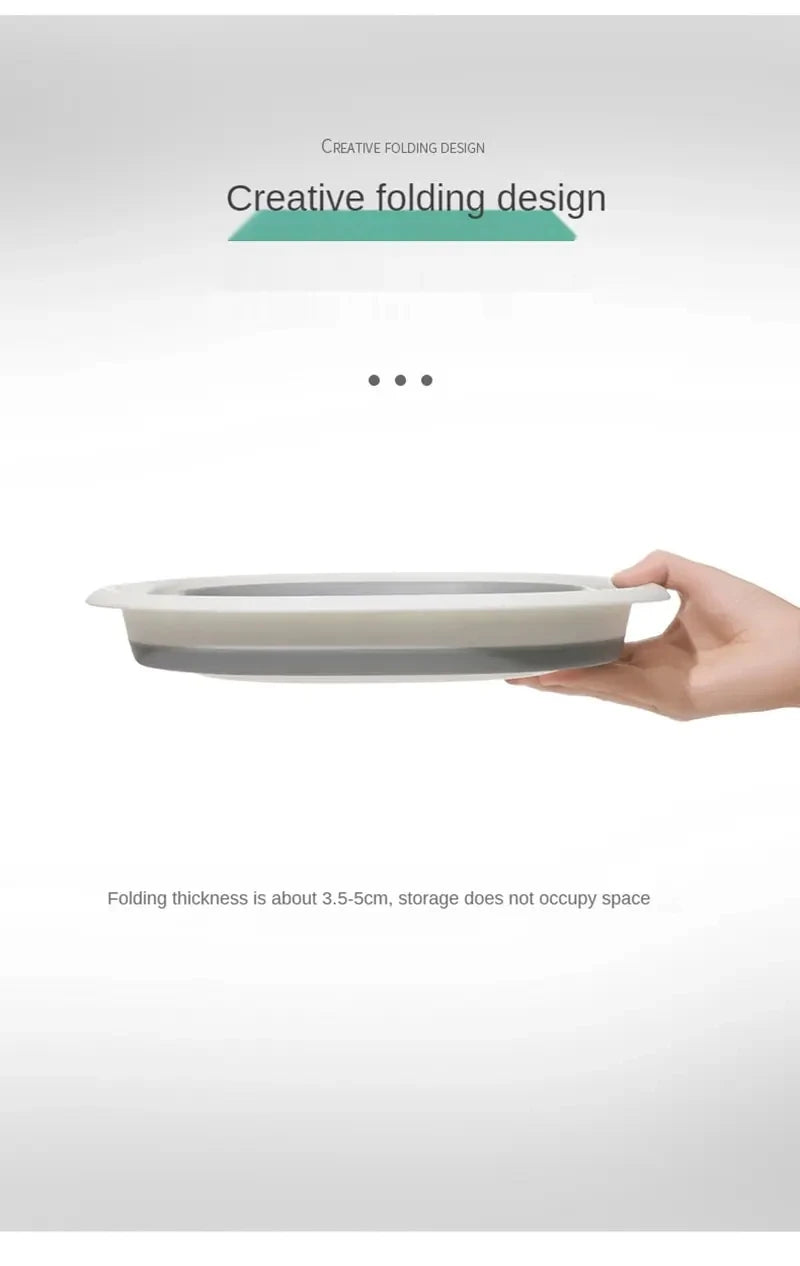 Plastic Folding Basins Portable Wash Basins Folding Laundry Tub Adult Baby Bath Basin Bathroom Kitchen Accessories Wash Basin