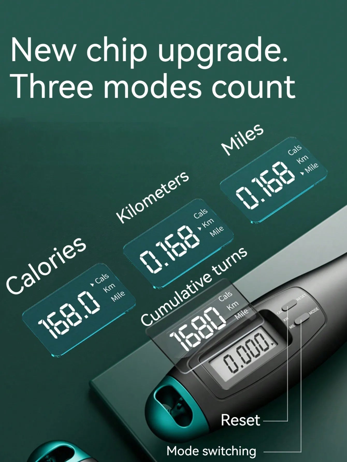 1 set of steel wire rope counting skipping rope cordless weight-bearing skipping rope weight loss fitness equipment sports equip