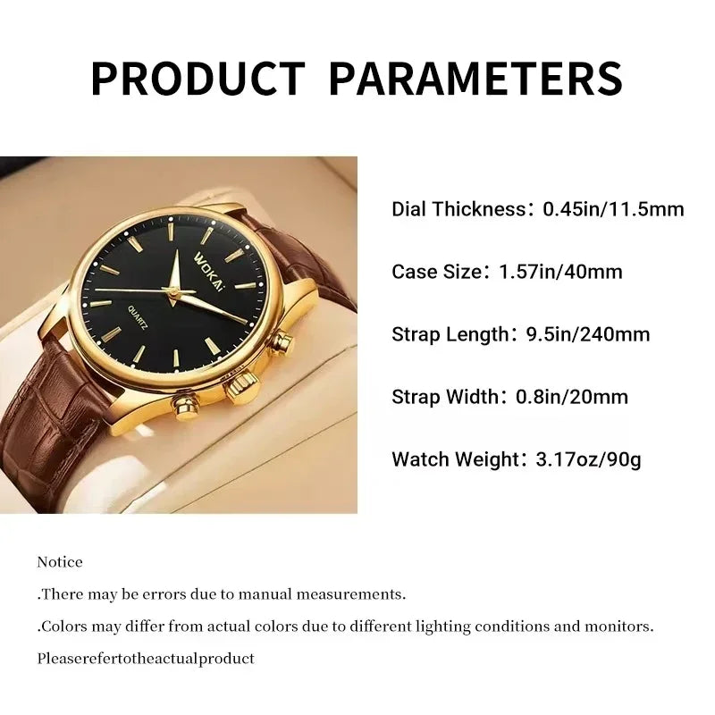 High Quality Fashion Men's Business Belt Quartz Watch Personality Simple Student Waterproof Clock Retro Classic Mens Watches