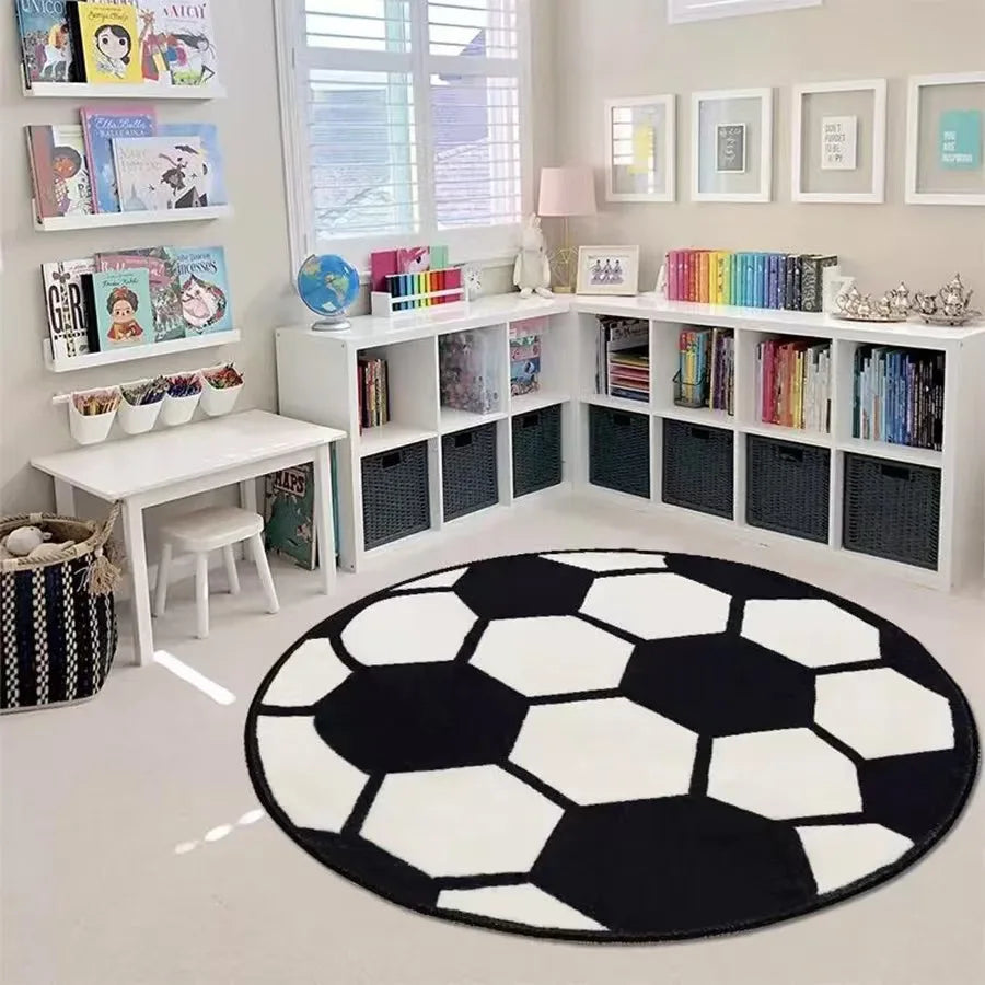 Round Carpet for Kids & Home - Soft Non-Slip Rug
