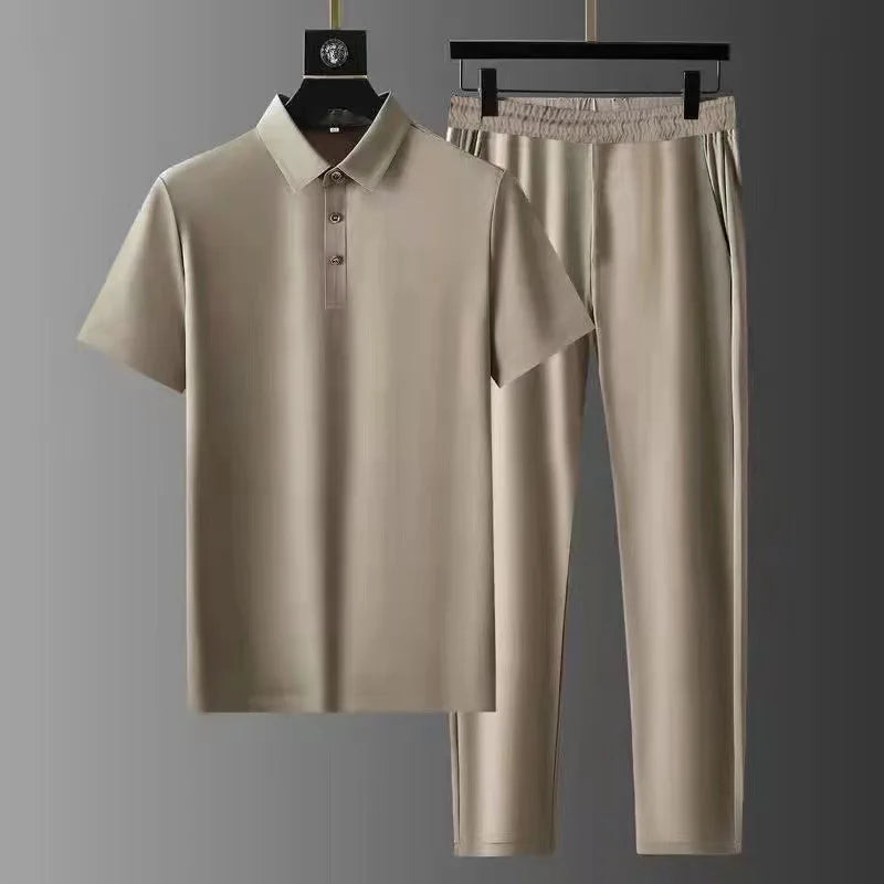 Men's Solid Two-Piece Sets