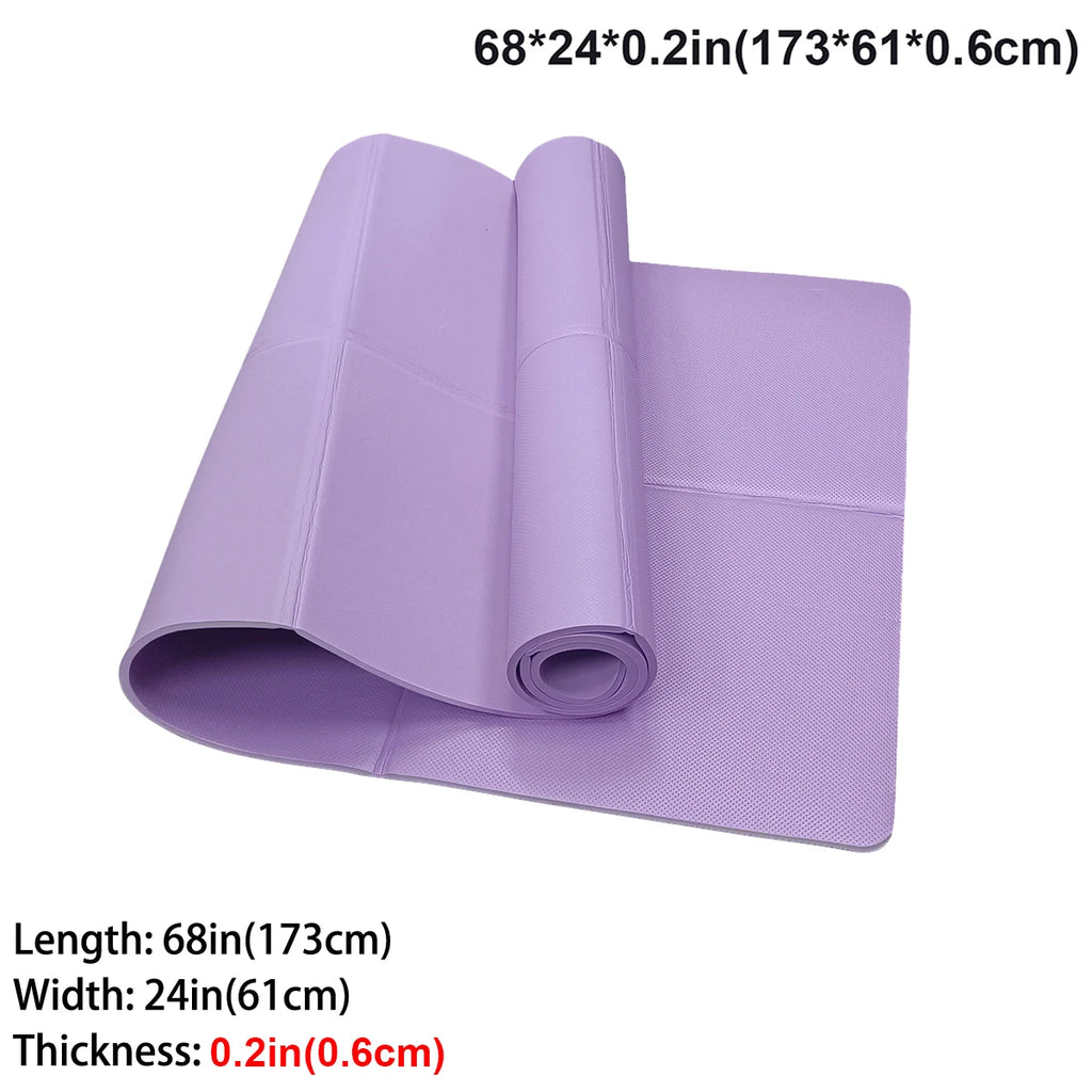 Foldable Yoga Mat Eco Friendly EVA Folding Travel Fitness Exercise Mat 3mm/4mm/6mm Thicknesses for Yoga Pilates & Floor Workouts