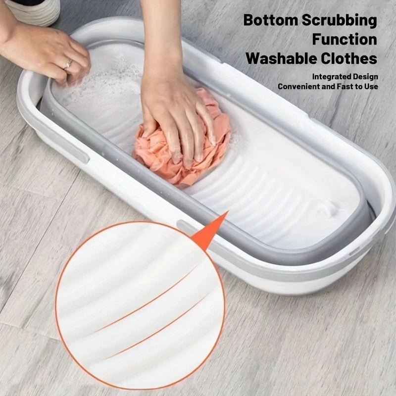 Foldable Multi Functional Bucket - Collapsible Silicone Storage Tub