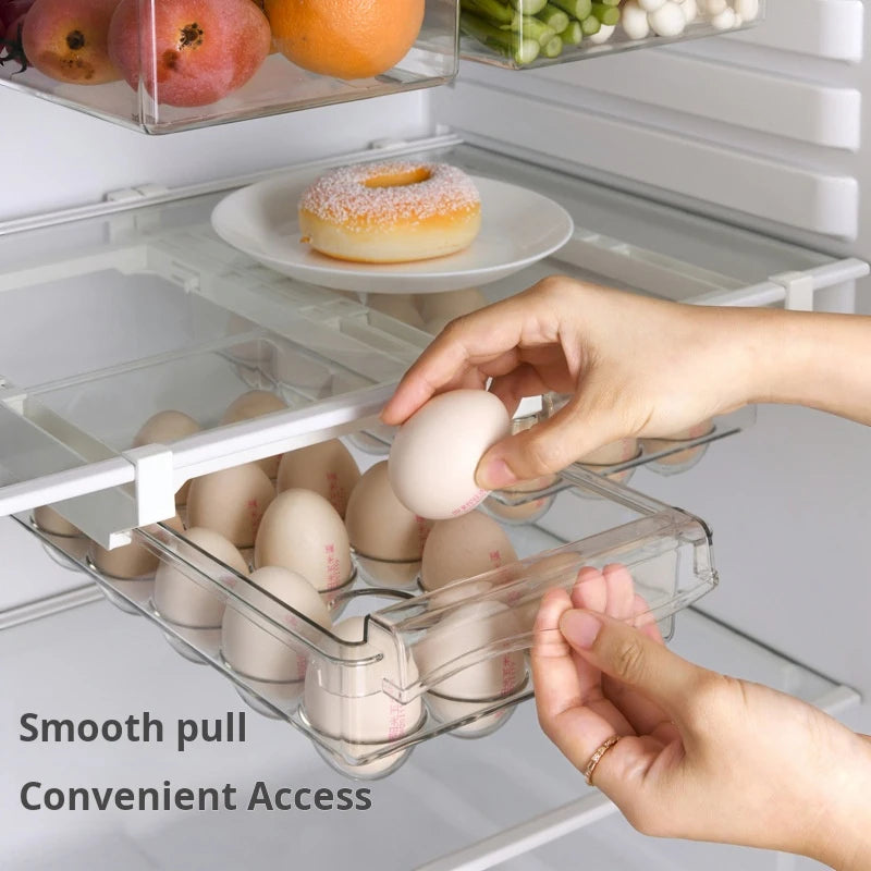 Egg Storage Box – Stackable Fridge Organizer for Eggs