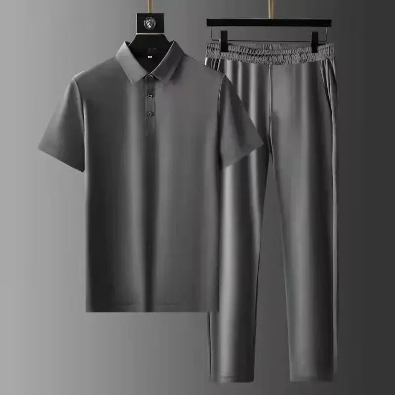 Men's Solid Two-Piece Sets