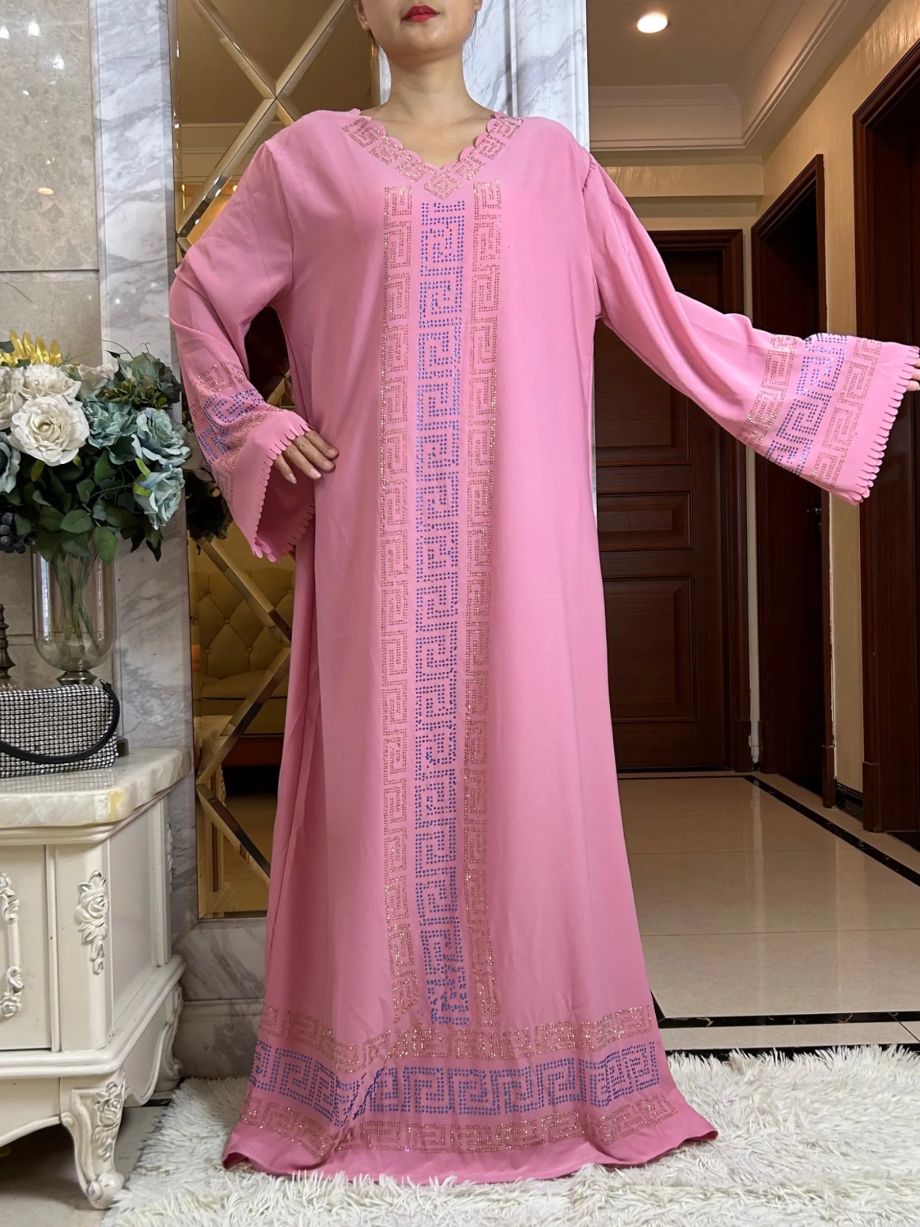 2024 Fashion Women Elegant Autumn Dress Dubai Party Outfits Long Sleeve Dashiki Muslim High-grade Comfort Fabric African Abaya