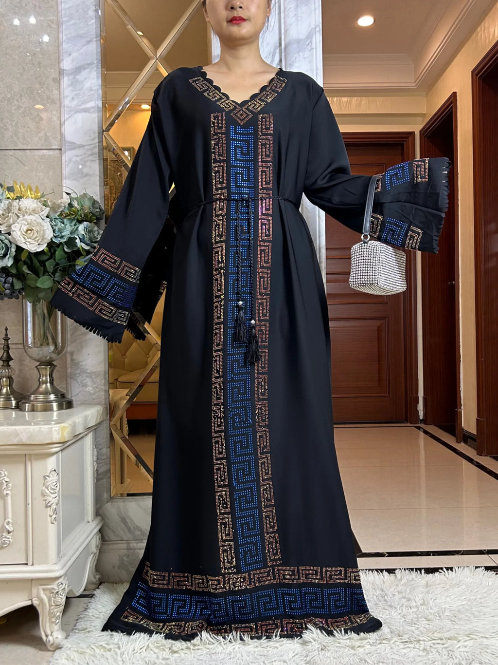 2024 Fashion Women Elegant Autumn Dress Dubai Party Outfits Long Sleeve Dashiki Muslim High-grade Comfort Fabric African Abaya