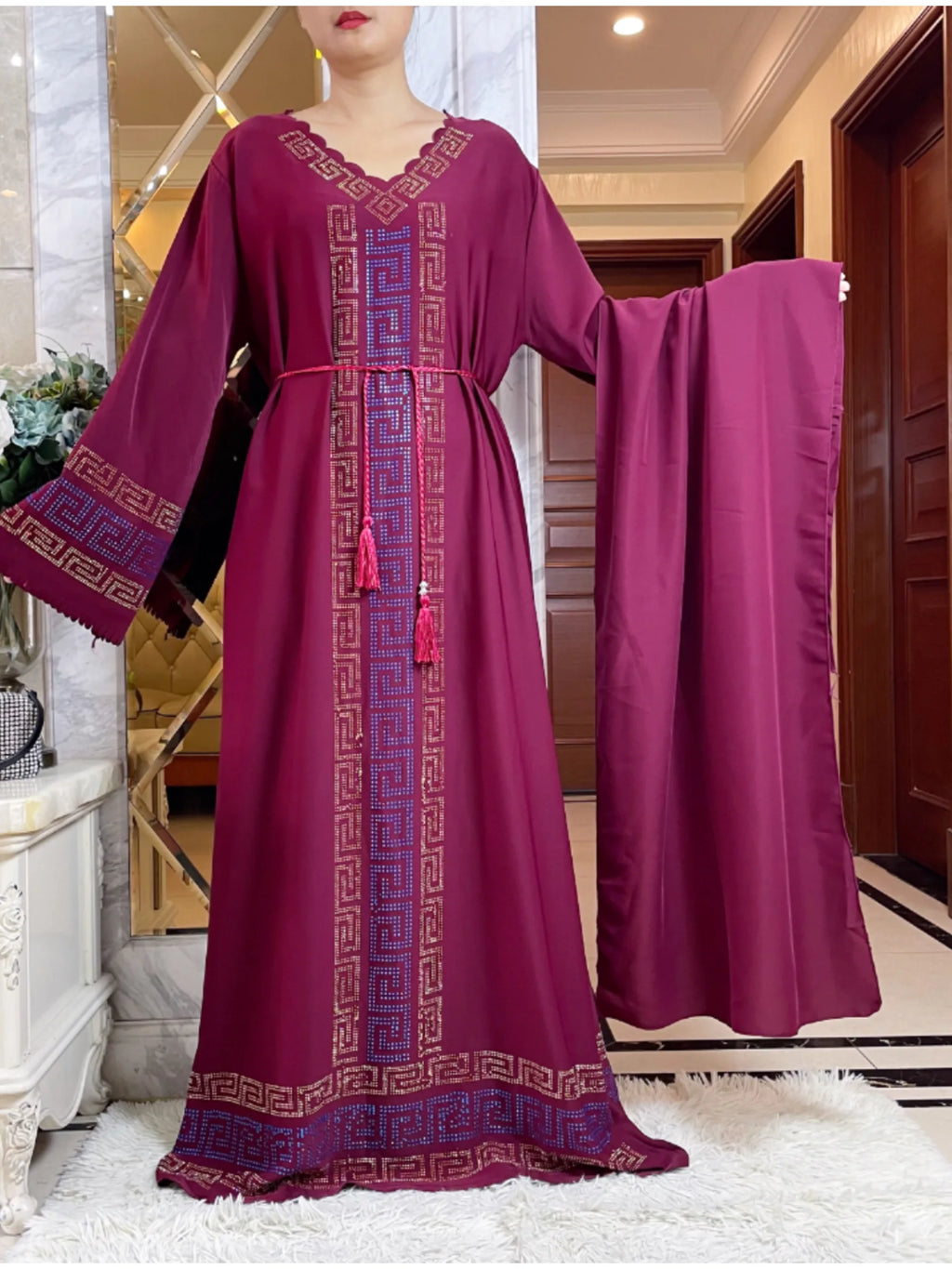 2024 Fashion Women Elegant Autumn Dress Dubai Party Outfits Long Sleeve Dashiki Muslim High-grade Comfort Fabric African Abaya