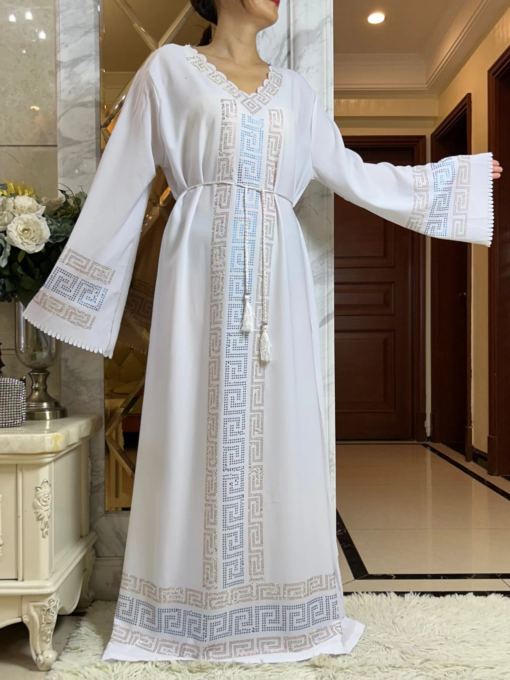 2024 Fashion Women Elegant Autumn Dress Dubai Party Outfits Long Sleeve Dashiki Muslim High-grade Comfort Fabric African Abaya