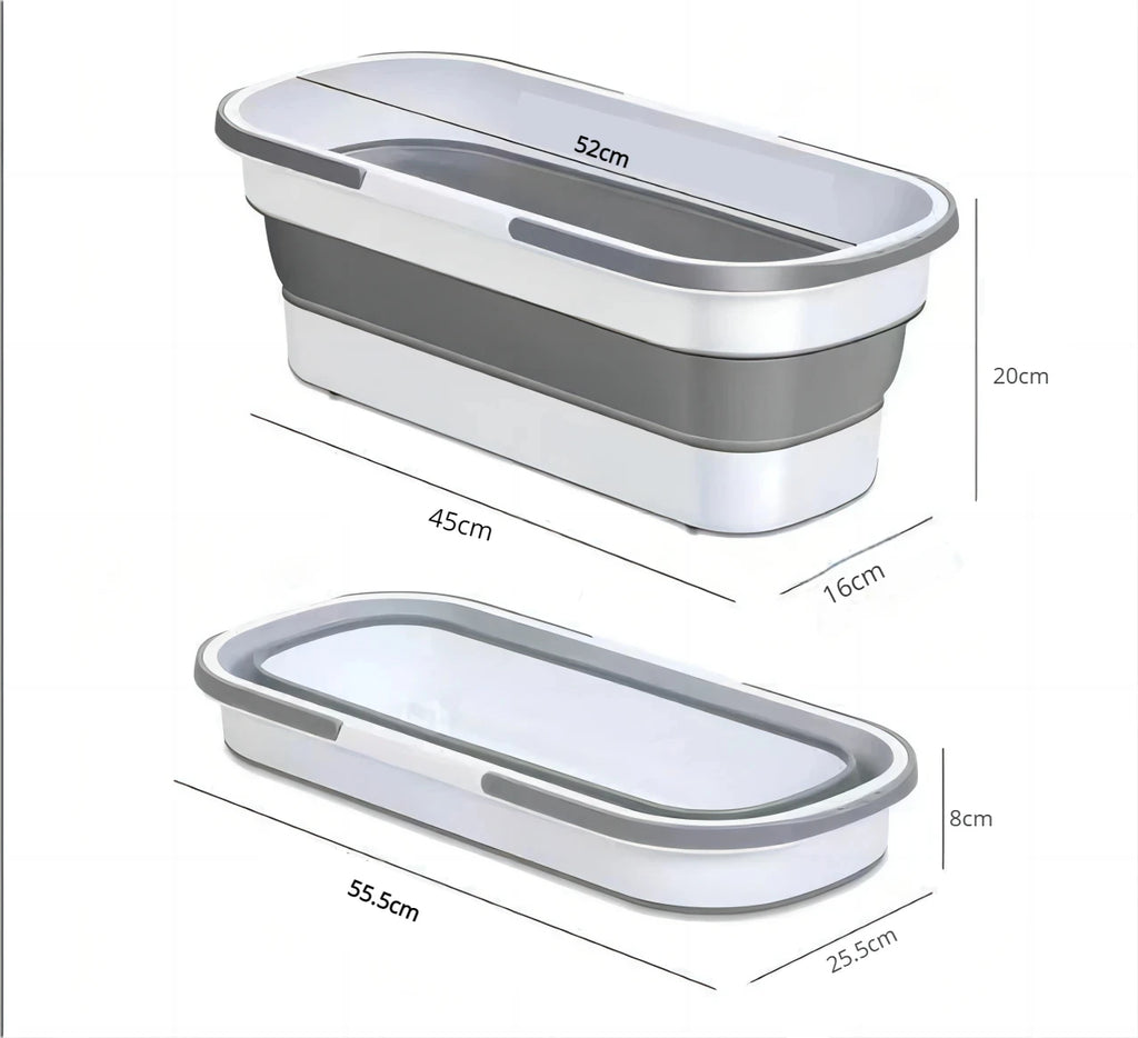 Foldable Multi Functional Bucket - Collapsible Silicone Storage Tub