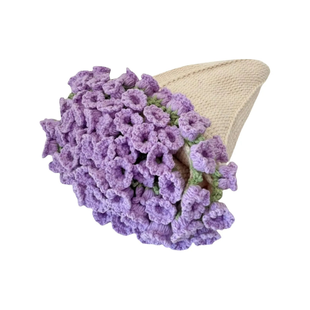 Diy Crochet Bouquet Of Flowers Hand-Woven Flower Bouquet Blanket Ultra-Soft Breathable Romantic Knitted Flowers Throw Blankets