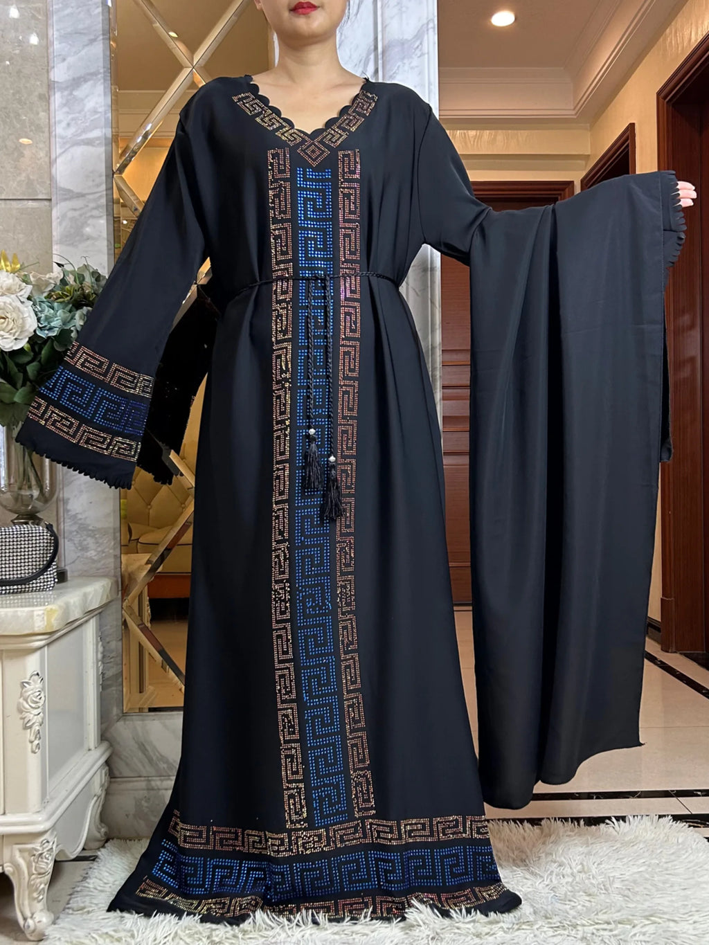 2024 Fashion Women Elegant Autumn Dress Dubai Party Outfits Long Sleeve Dashiki Muslim High-grade Comfort Fabric African Abaya