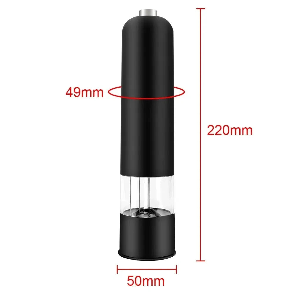 Electric Automatic Mill Pepper And Salt Grinder With LED Light Adjustable Coarseness Spice Grinder Kitchen Cooking Tool