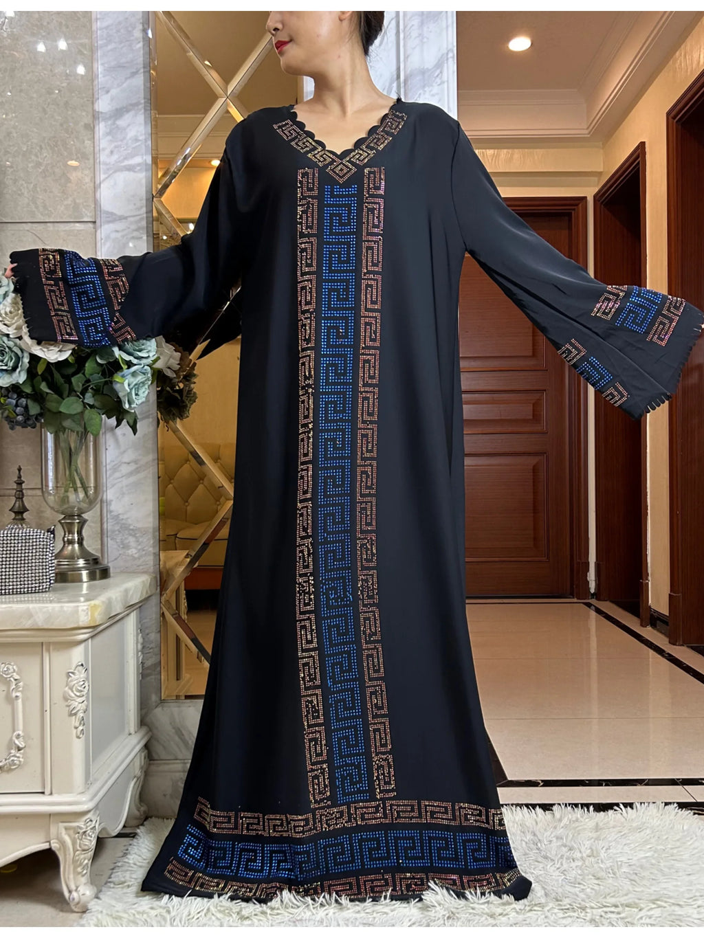2024 Fashion Women Elegant Autumn Dress Dubai Party Outfits Long Sleeve Dashiki Muslim High-grade Comfort Fabric African Abaya