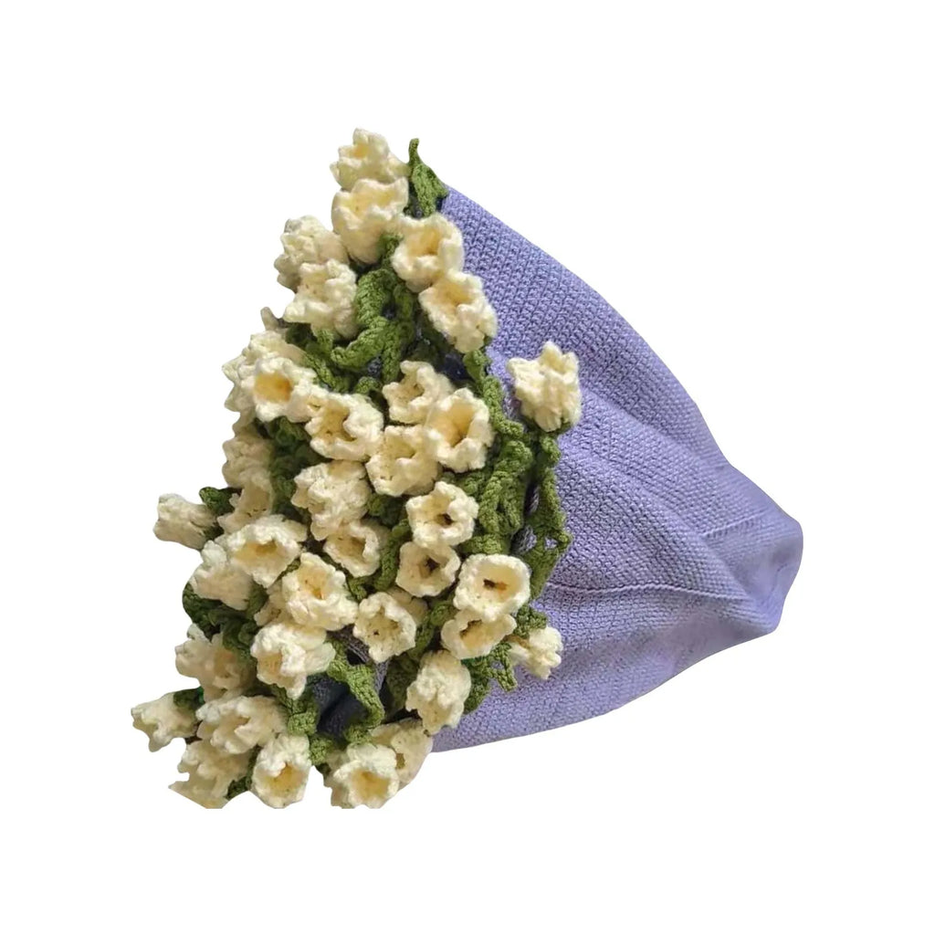 Diy Crochet Bouquet Of Flowers Hand-Woven Flower Bouquet Blanket Ultra-Soft Breathable Romantic Knitted Flowers Throw Blankets