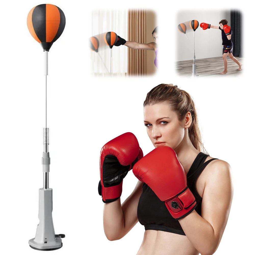 Punching Bag with Stand Speed Bag Height Adjustable Boxing Equipment for Training Boxing Stress Relief & Fitness