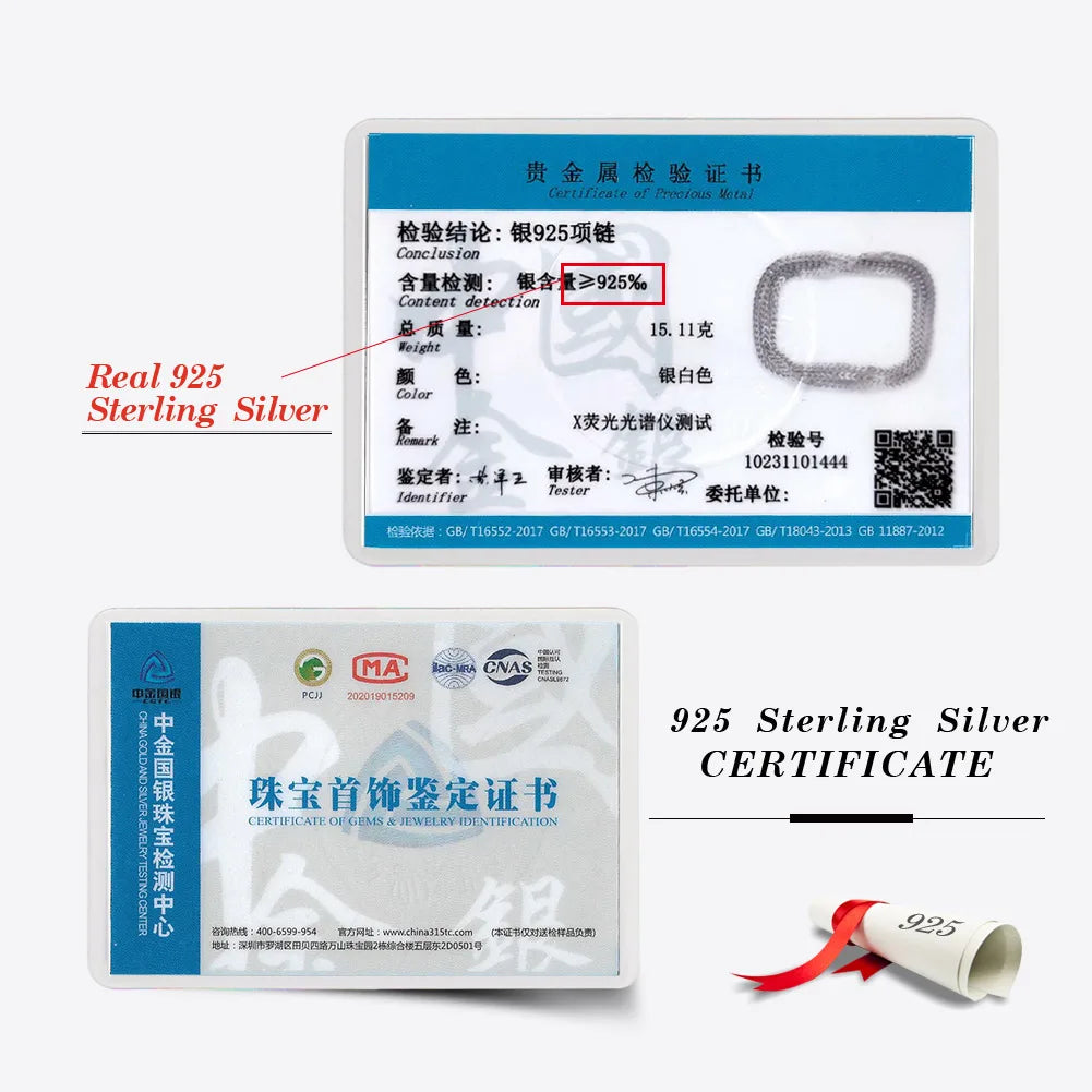 ORSA JEWELS Hip Hop 18K Gold 2.5mm Franco Chain Necklace for Men Fashion 925 Sterling Silver Choker Necklace Party Jewelry NMN13