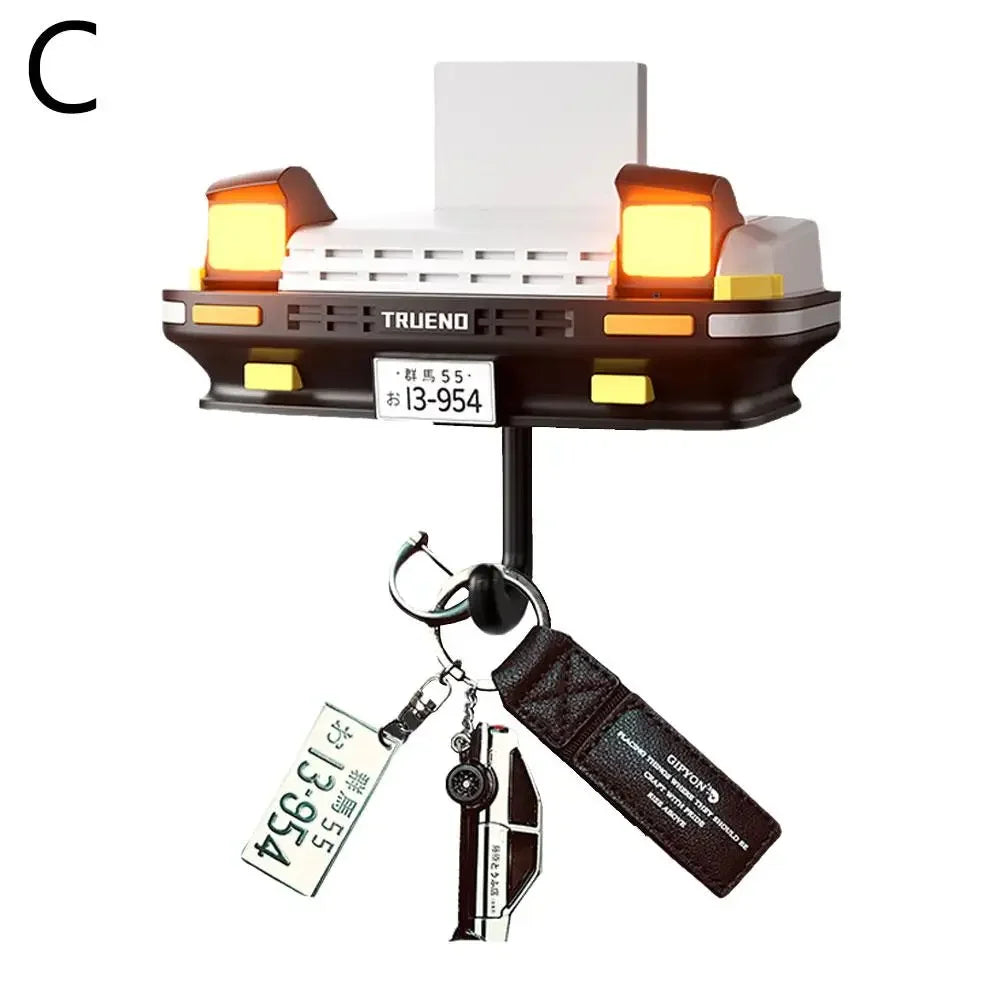 Retro Car Headlight Key Holder - Wall Mount Key Hook for Car Lovers