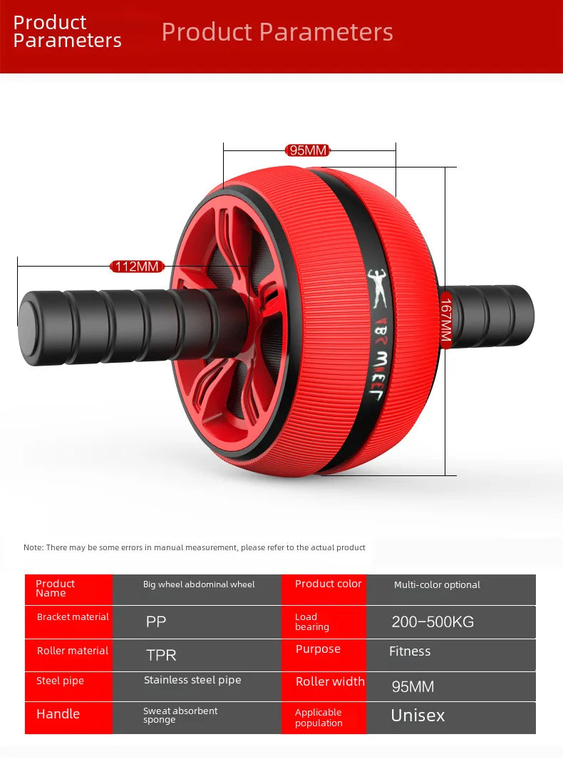 APOD  Extra Large Silent Roller Abdominal Wheel Home Fitness Equipment Gym-Specific Body Shaping