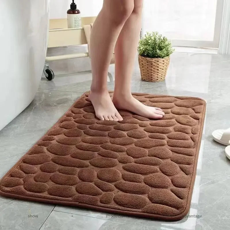 Non-Slip Bathroom Mat | Soft Absorbent Quick-Dry Floor Rug