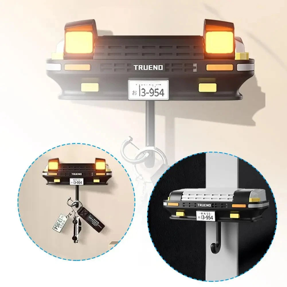 Retro Car Headlight Key Holder - Wall Mount Key Hook for Car Lovers