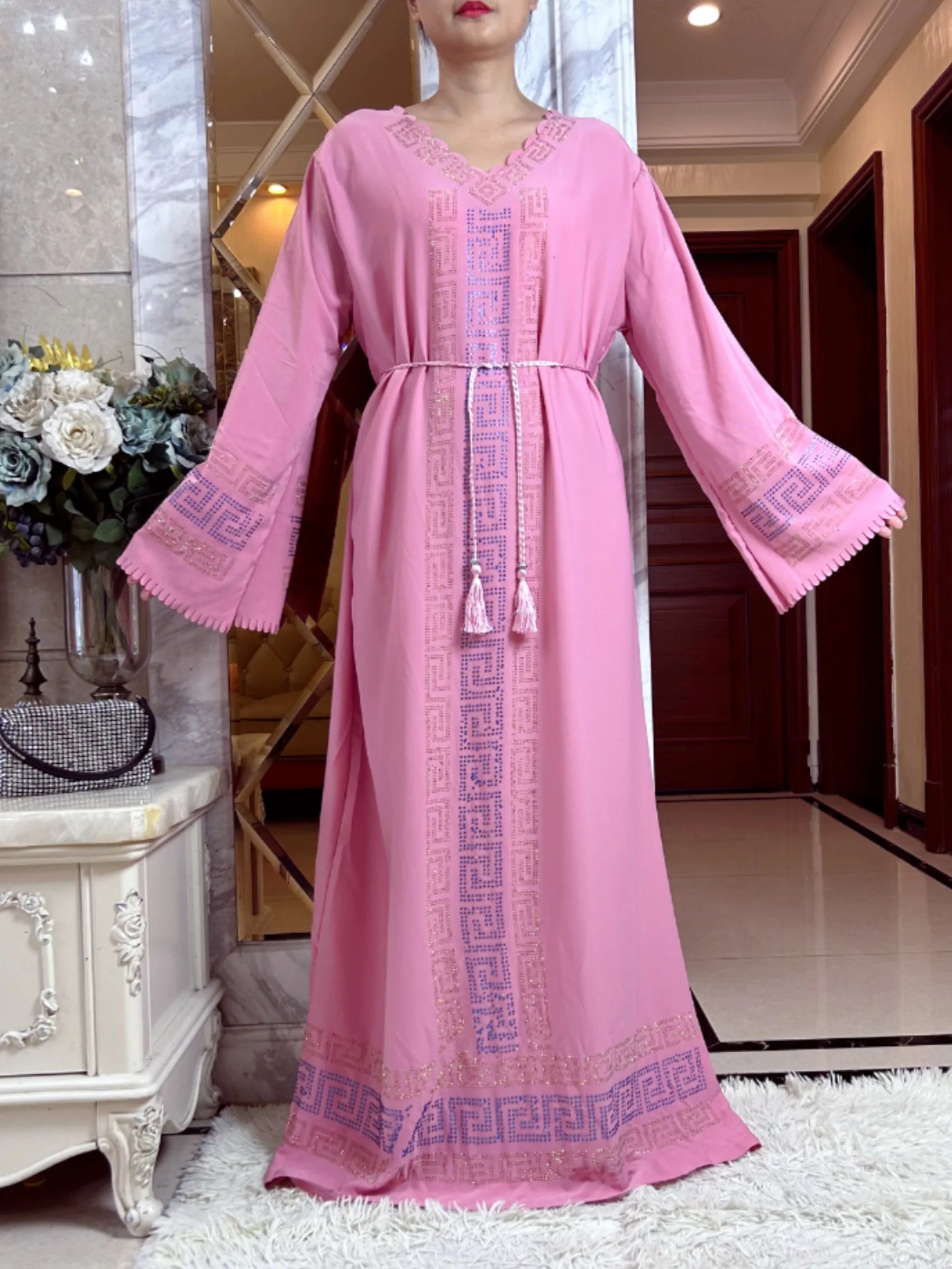 2024 Fashion Women Elegant Autumn Dress Dubai Party Outfits Long Sleeve Dashiki Muslim High-grade Comfort Fabric African Abaya