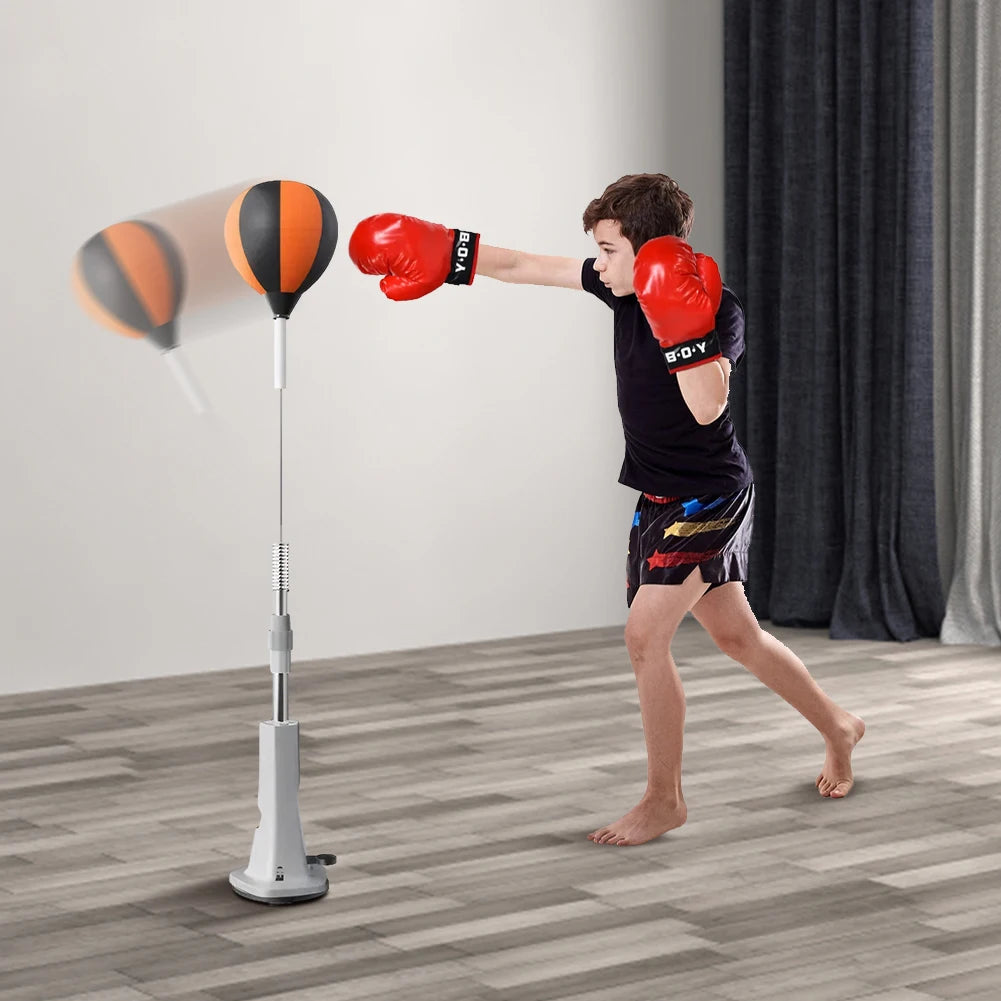 Punching Bag with Stand Speed Bag Height Adjustable Boxing Equipment for Training Boxing Stress Relief & Fitness