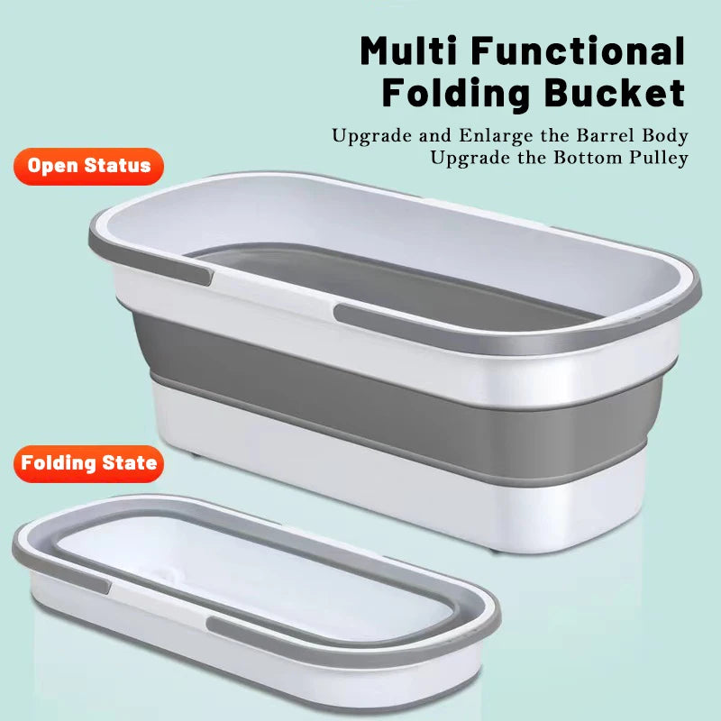 Foldable Multi Functional Bucket - Collapsible Silicone Storage Tub