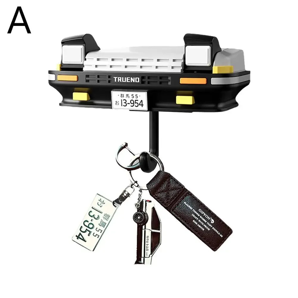 Retro Car Headlight Key Holder - Wall Mount Key Hook for Car Lovers