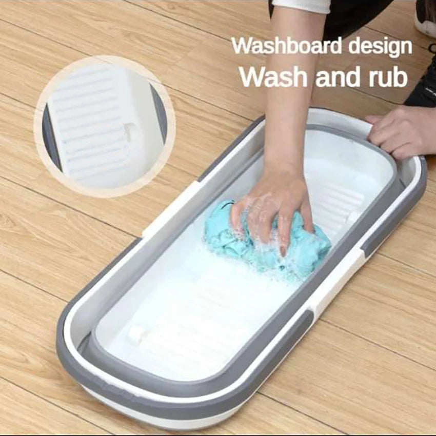 Foldable Multi Functional Bucket - Collapsible Silicone Storage Tub
