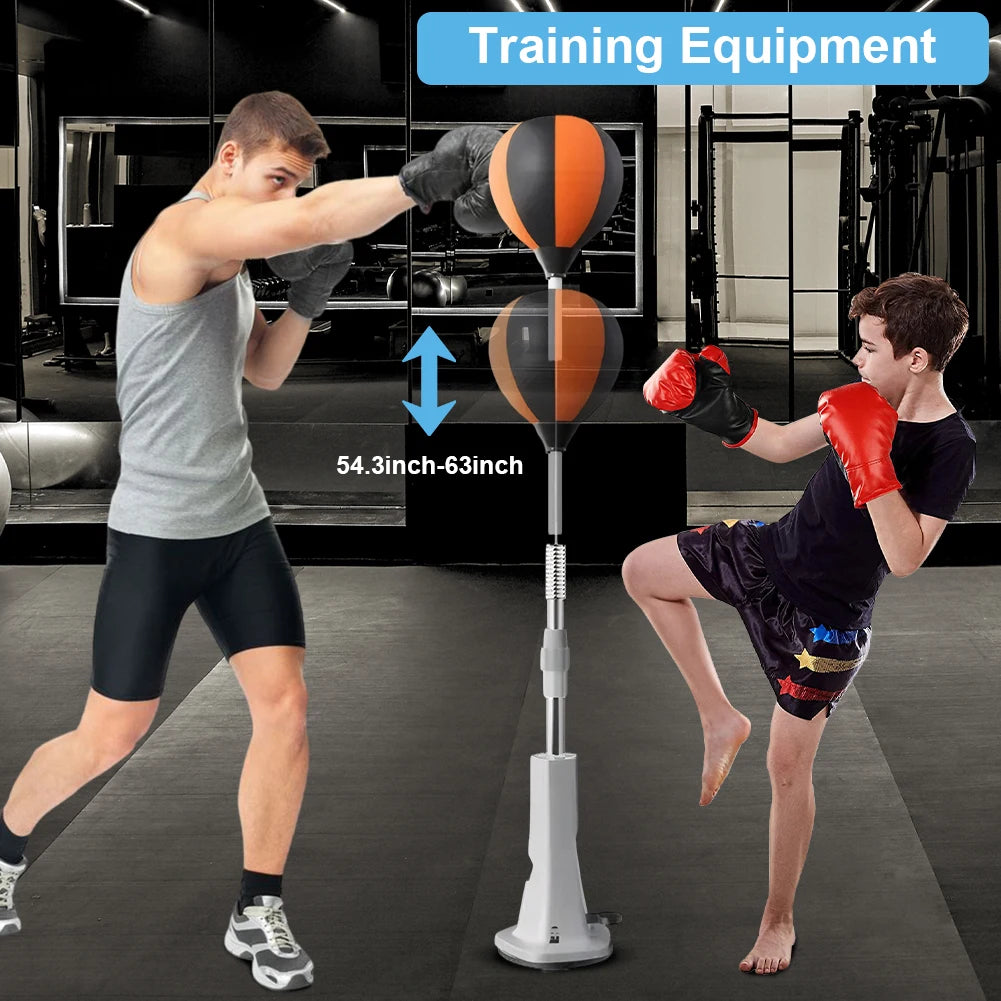 Punching Bag with Stand Speed Bag Height Adjustable Boxing Equipment for Training Boxing Stress Relief & Fitness