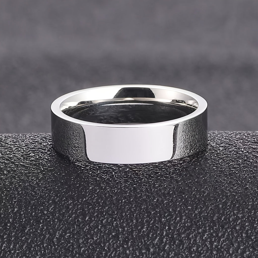 Men'S Minimalist Stainless Steel Ring