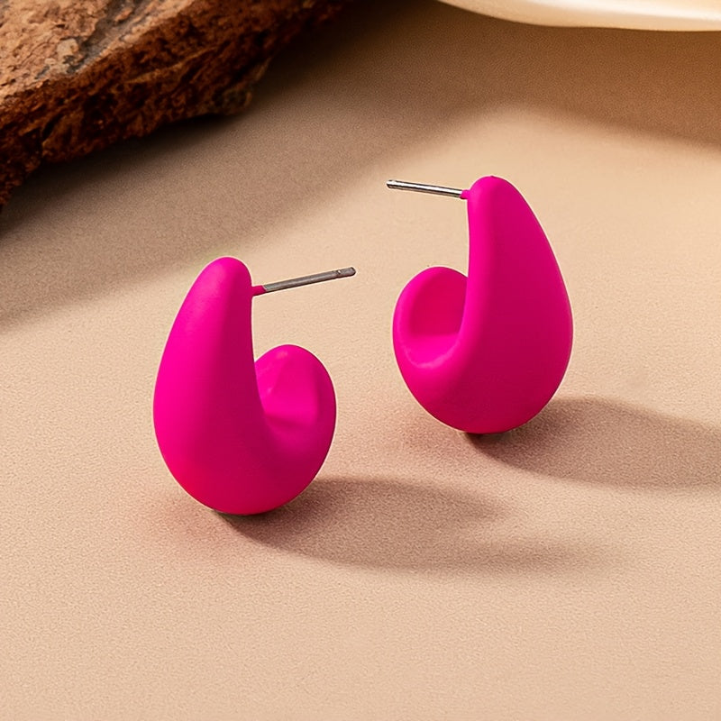 Vintage Elegant C-Shaped Earrings